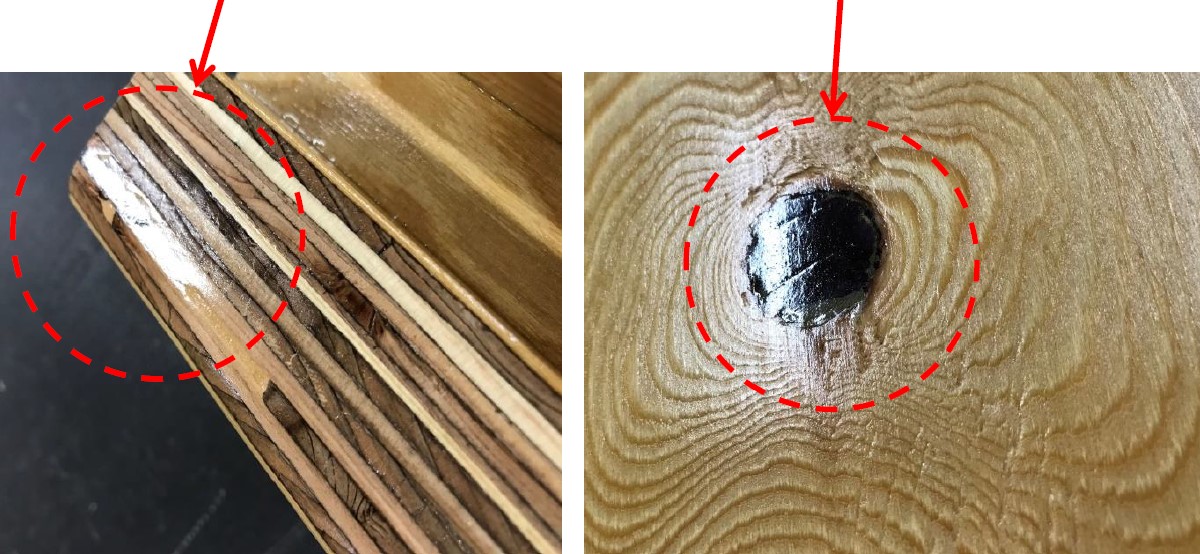 バランスバーの木目について